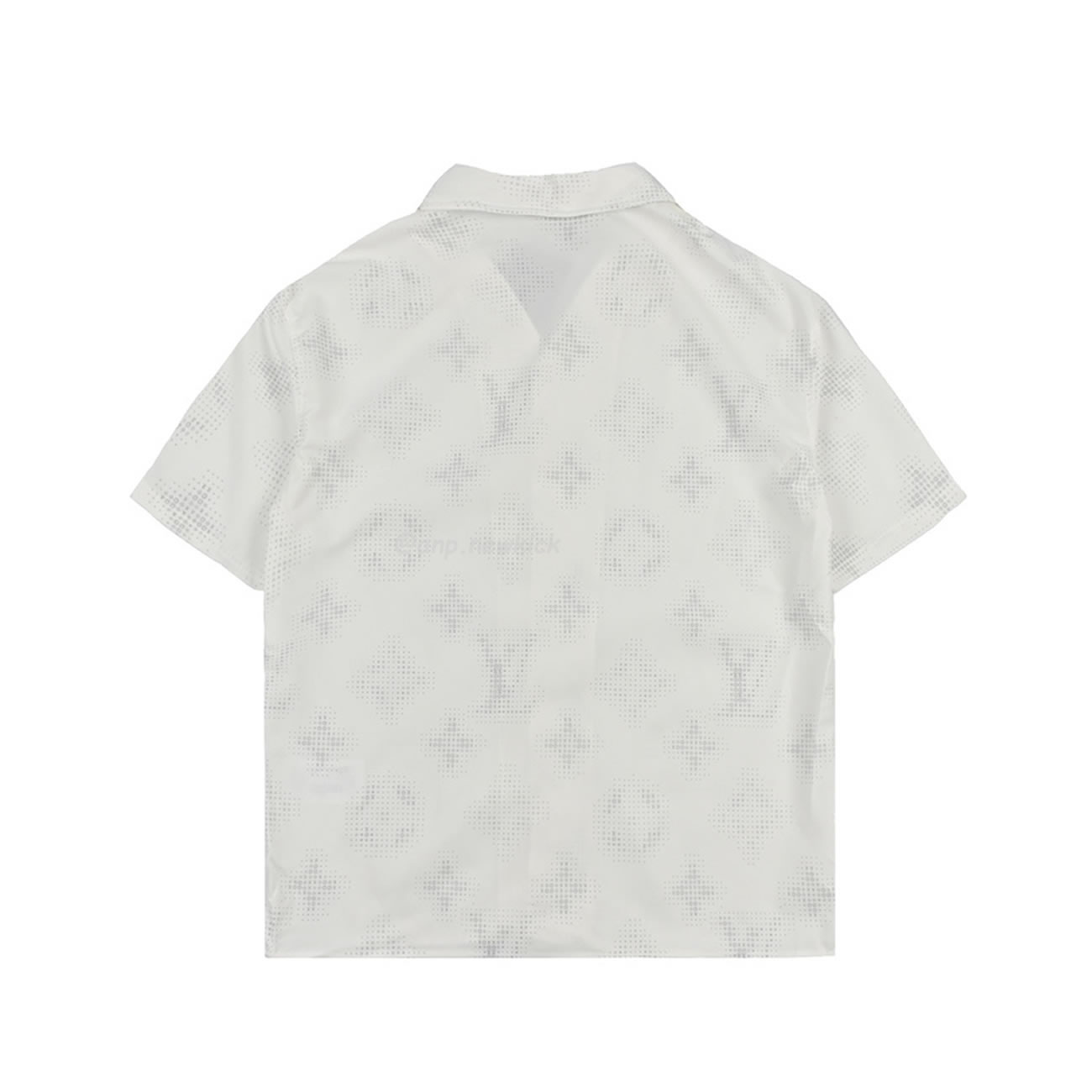 Louis Vuitton 24ss Old Flower Small Logo Short Sleeved Shirt (4) - www.newkick.vip